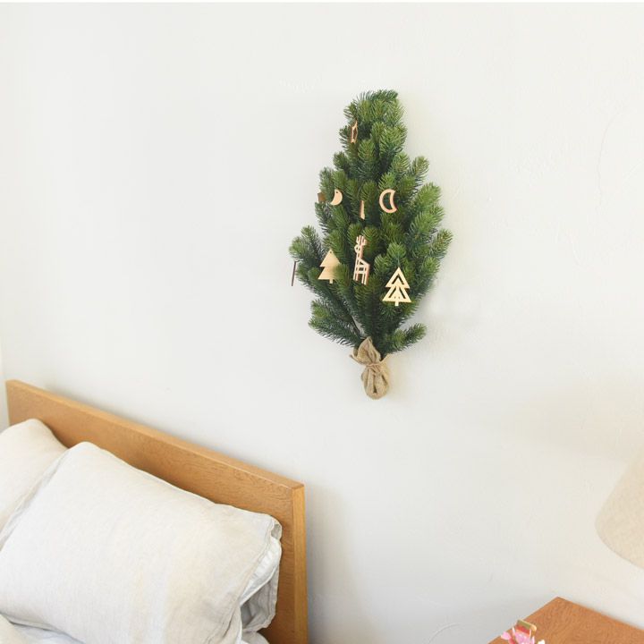 日本 kukka ja puu - 日本製 天然木輕量掛飾9件組-聖誕夜