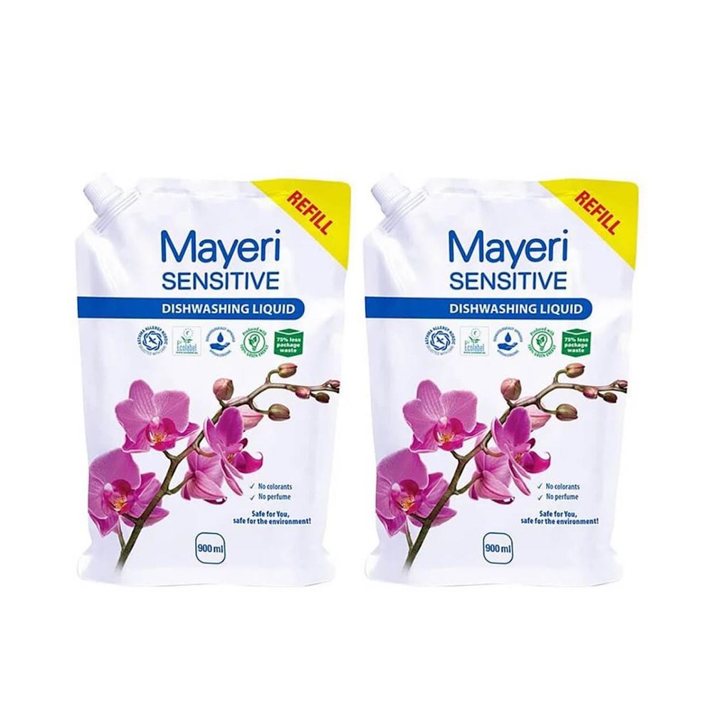 Mayeri - 低敏速淨濃縮洗碗精補充包900ml (2入組)