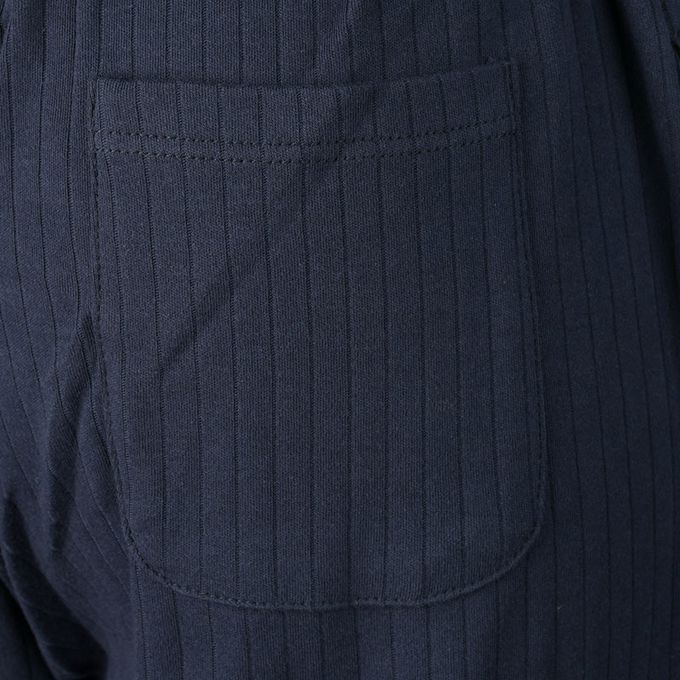 akachan honpo - 直筒羅紋褲-深藍色