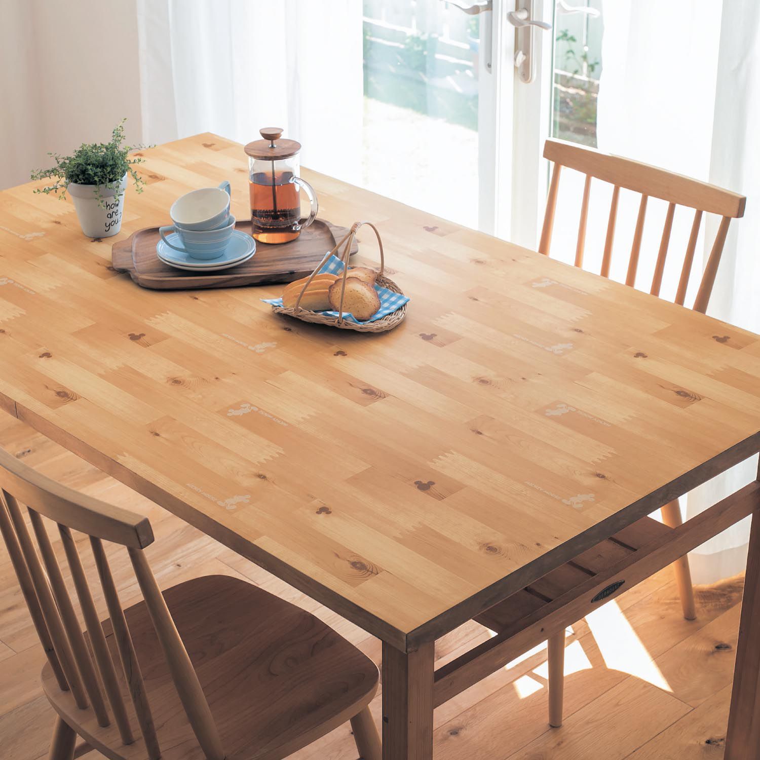 日本千趣會 - 日本製 迪士尼防水木紋裝飾貼-米奇