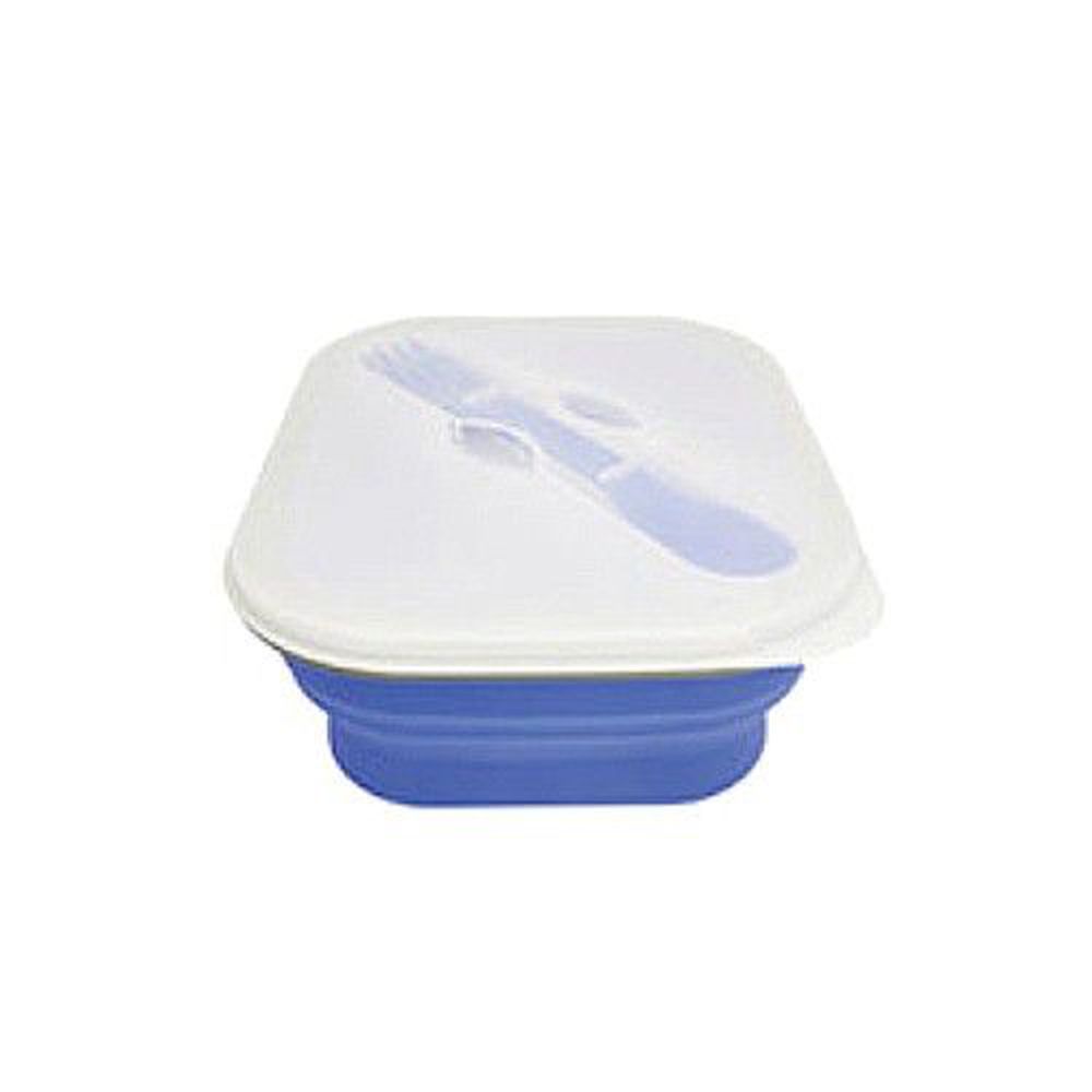 Lexngo - 可折疊義大利麵盒-藍-850ml