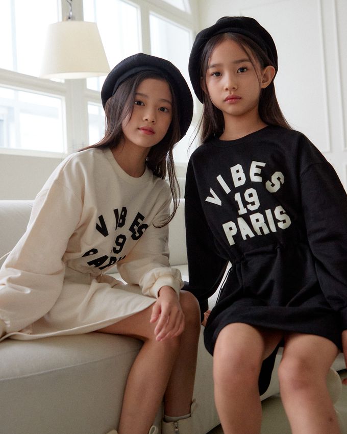 韓國 sm2 - 運動風格可調整縮腰連身洋裝-米白