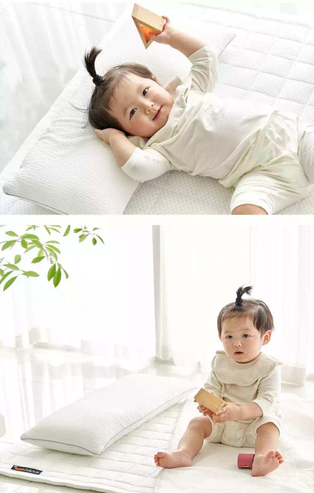 韓國 Hello HiZoo - 3D Aqua Mesh涼感加寬抗菌防蟎雙面枕 (30x70cm)