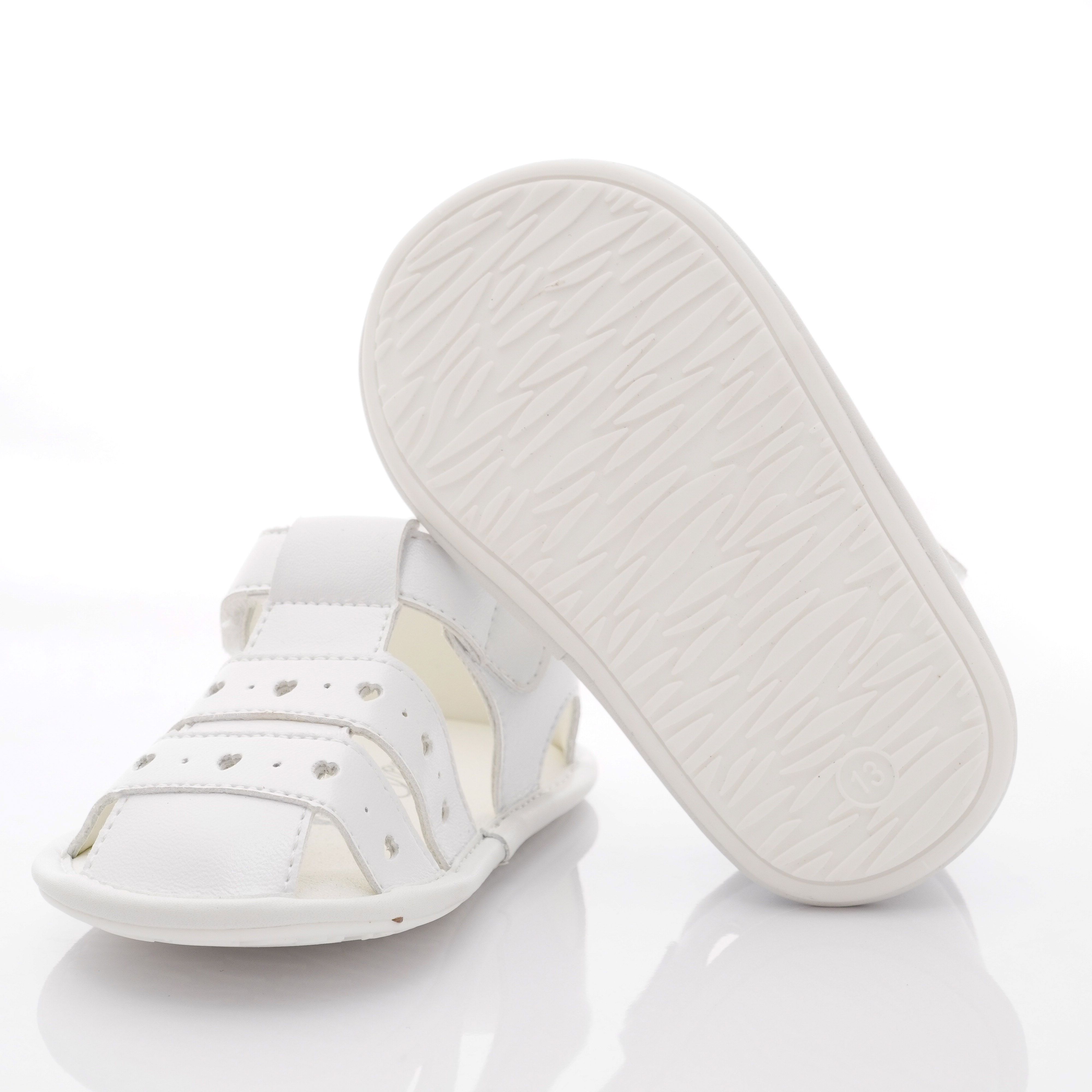 Arnold Palmer 雨傘牌 - 護趾軟軟學步涼鞋款(寶寶段)-白