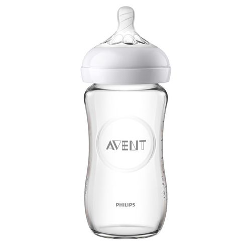 親乳感玻璃防脹氣奶瓶-240ml (單入)