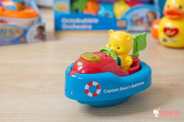 媽咪洗澡神助手♡【英國Vtech ✖ 加拿大MARCUS】歡樂聲光洗澡玩具♡泡泡章魚邊洗澡邊唱歌