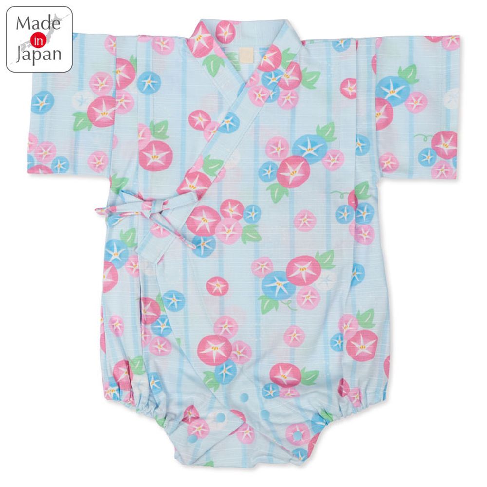 甚平包屁衣-牽牛花-淺藍色