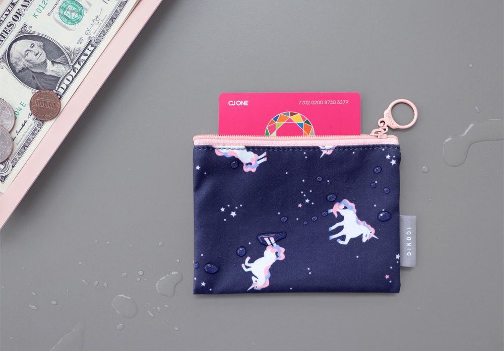 韓國 ICONIC - 防潑水收納袋(M)-童話獨角獸 (20X15cm)