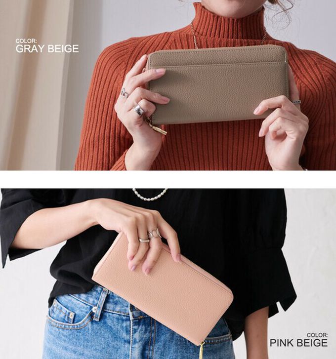 日本 LIZDAYS - [樂天No.1] 超強收納防盜設計長夾-深卡其棕 (20x10.5cm)