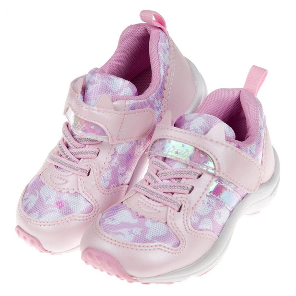 Moonstar日本月星 - 繽紛玩耍粉色貓耳兒童機能運動鞋