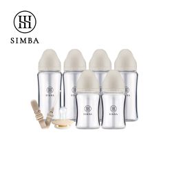 Simba 小獅王辛巴 - 咬咬喝喝全到位！新生起手包-夜光型-優格