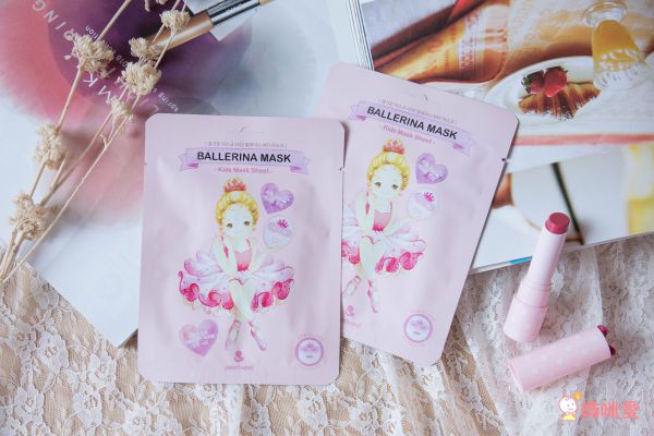 韓國 Peach and - 芭蕾舞公主 兒童保濕面膜(單片袋裝)