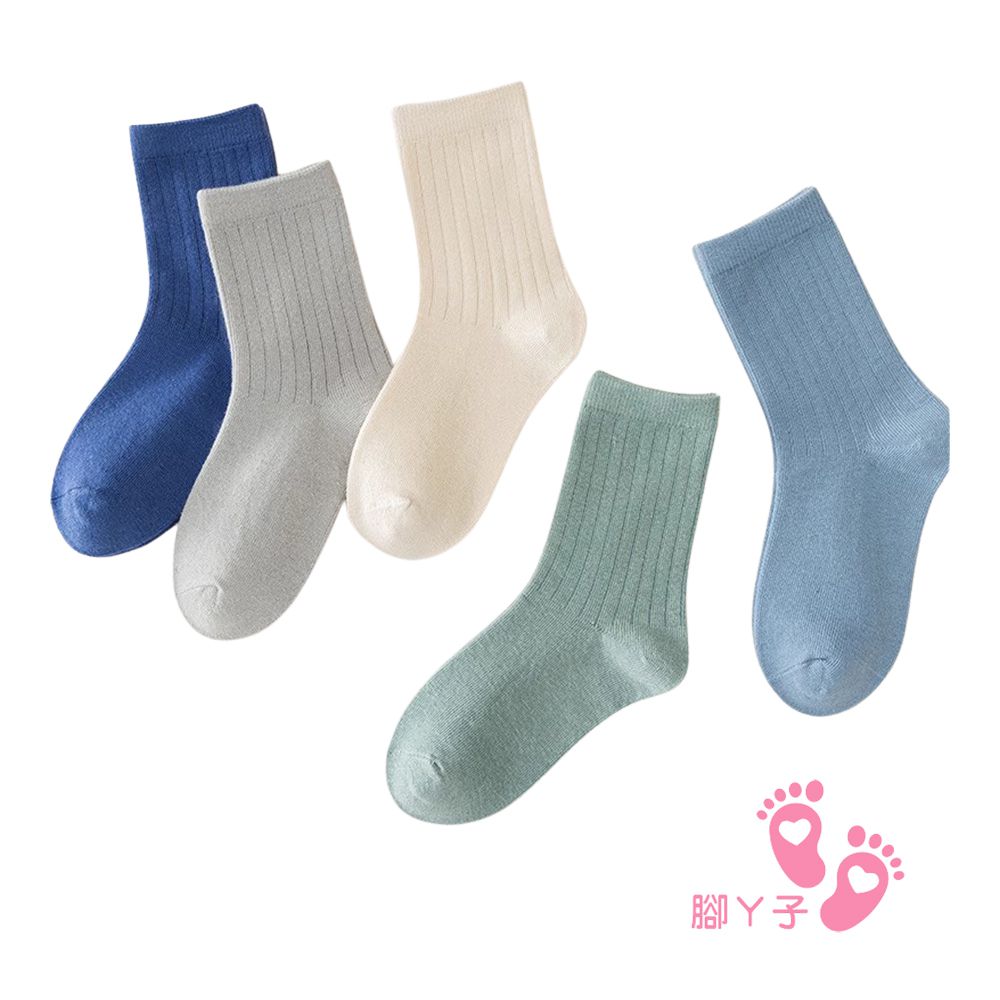 幼/兒童棉質中筒襪 童襪 襪子 棉襪 兒童襪-優雅素色
