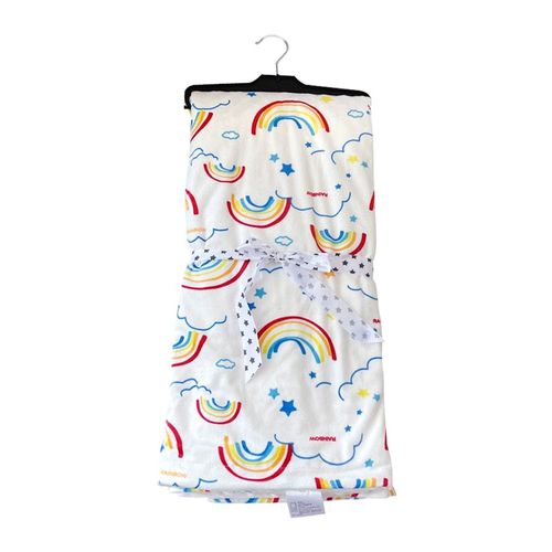 JoyNa - 雙層印花保暖蓋毯 包巾-彩虹 (75*120cm)