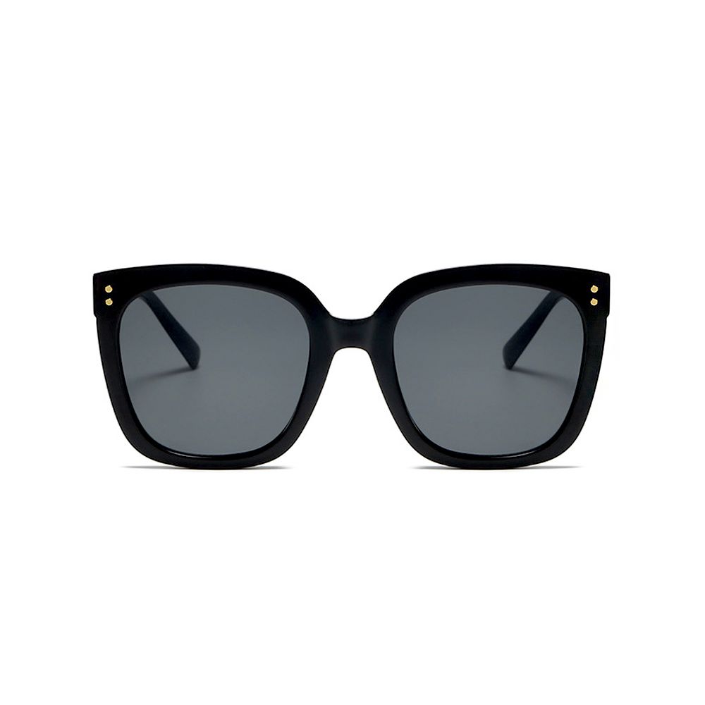 ALEGANT - 時髦復古沙龍黑貓眼大方框墨鏡│UV400太陽眼鏡