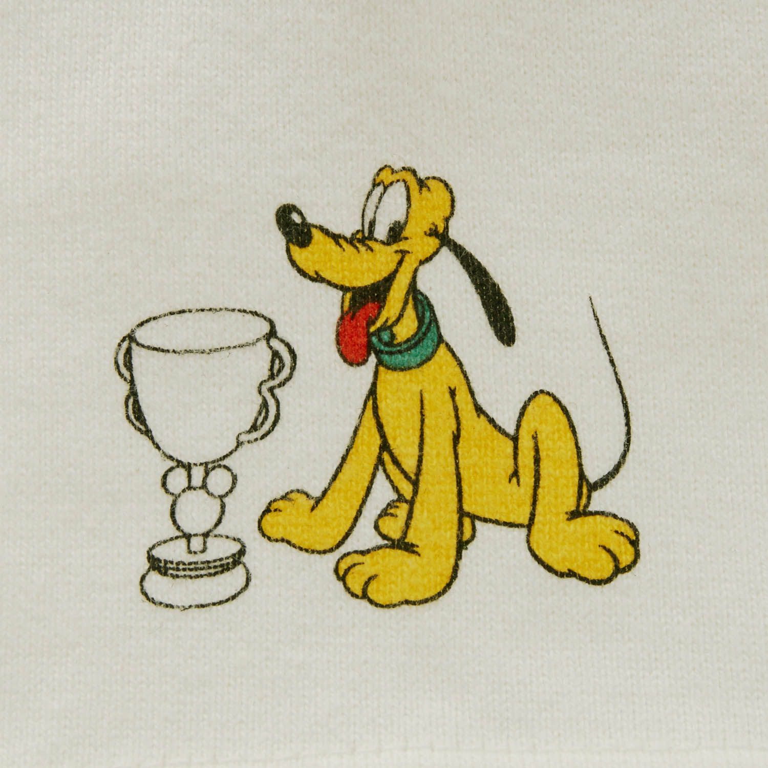 日本千趣會 - 迪士尼印花短T-運動風拼接米奇-白