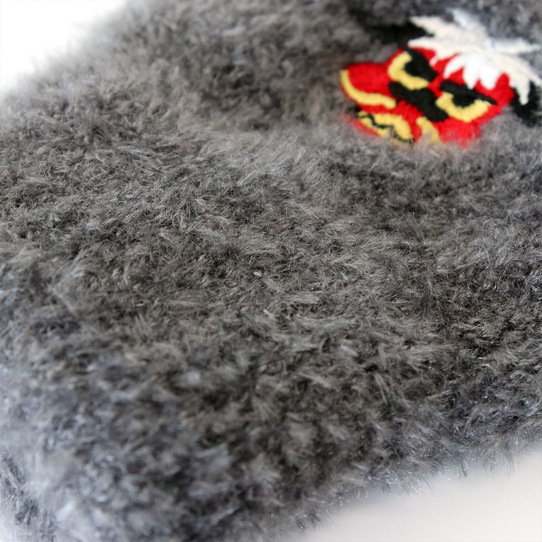 日本 TOMO - 大人可觸控短絨保暖手套-不倒翁-淺米