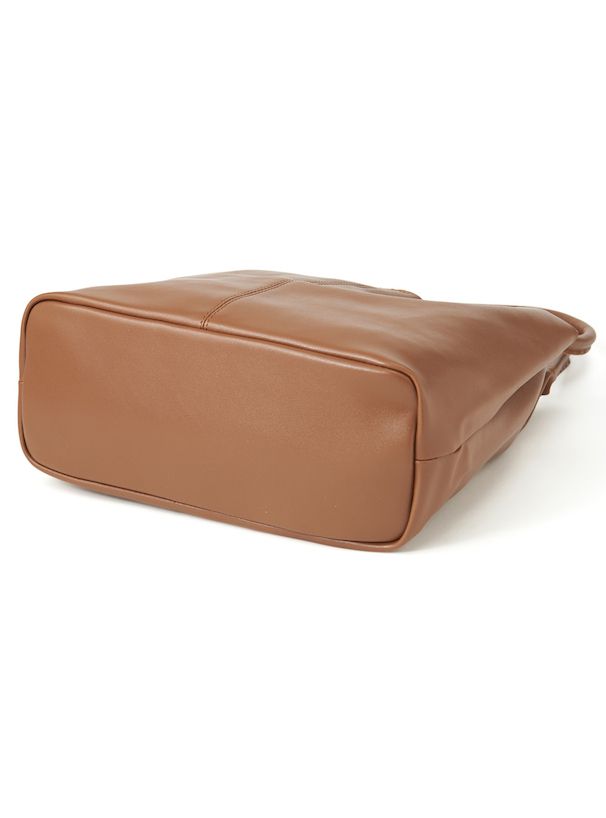 日本 GRL - 軟皮質感肩背包-黑 (F)