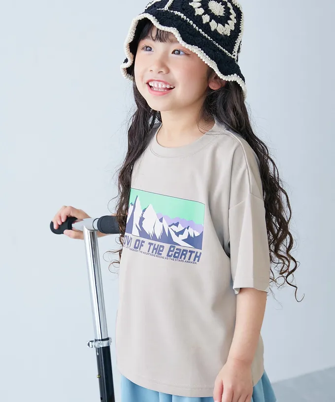 日本 devirock - 涼感速乾網眼 超舒適短袖上衣-英文logo-粉紅