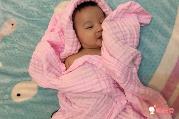 JustGreen - 十層澎澎紗純棉紗布浴巾-粉 (120x95cm)