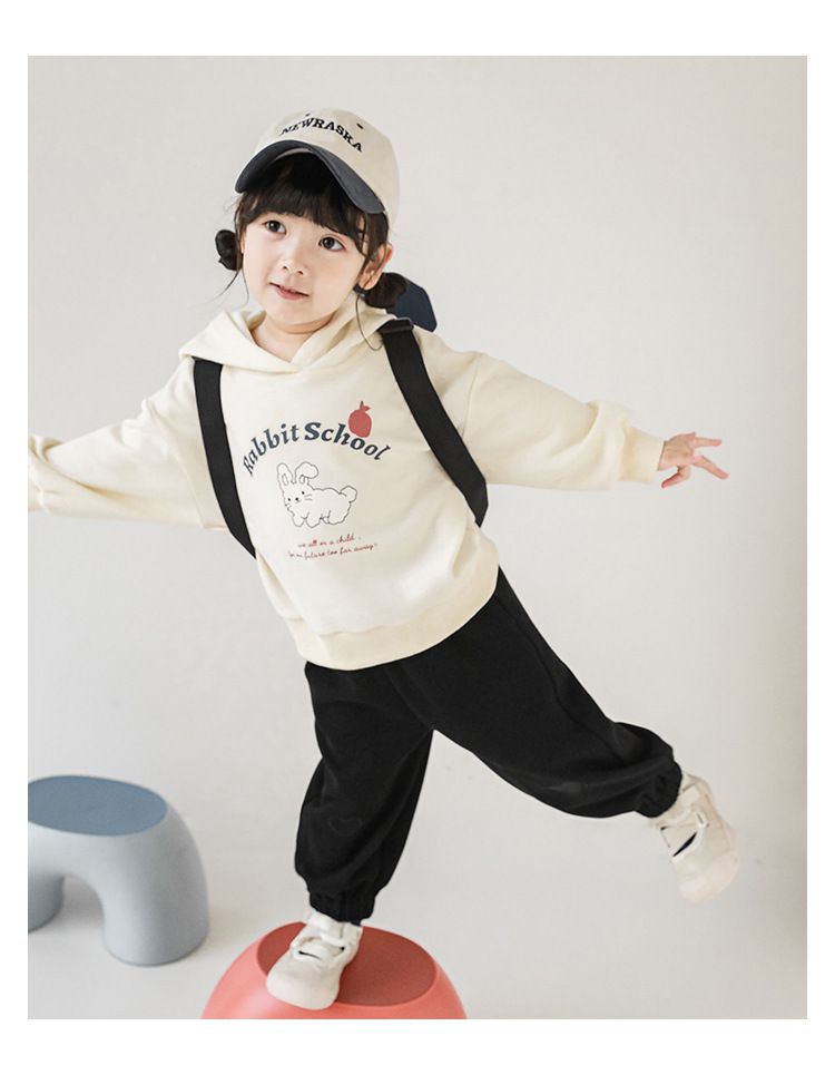 腰鬆緊百搭休閒束口長褲-愛心-粉色