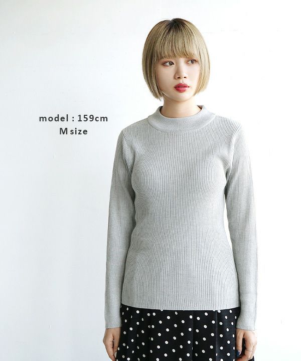 日本 zootie - 舒膚系列 彈性羅紋針織上衣-圓領-洋紅