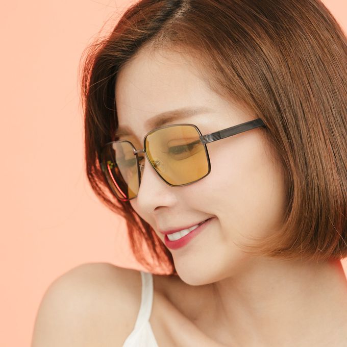 ALEGANT - 太陽黃感光變色夜視防眩光寶麗來偏光太陽眼鏡│UV400墨鏡