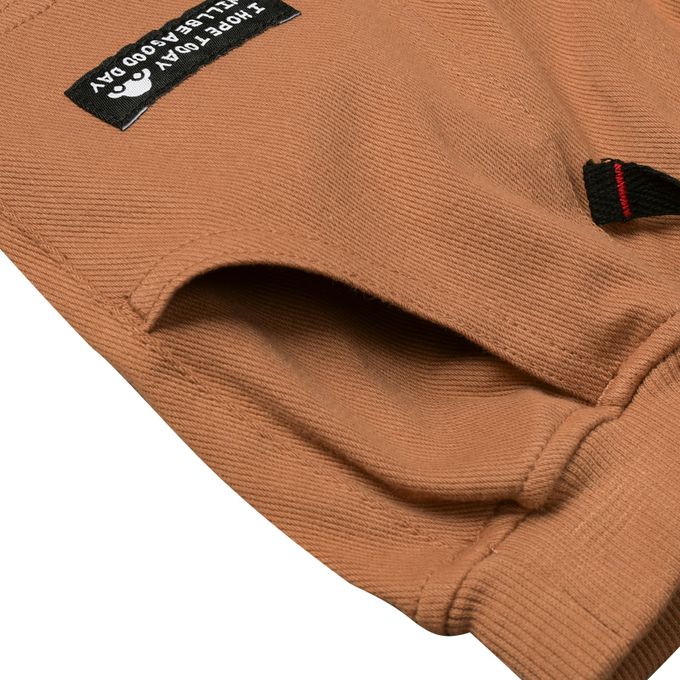 akachan honpo - 10分束口褲-淺卡其色