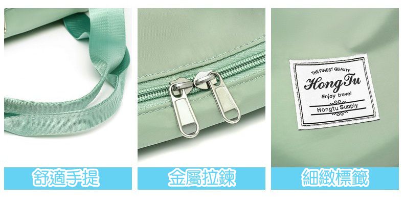 防水乾濕分離可折疊可加大旅行包/運動包-可擴增12cm-果綠色 ((32+12)x41x21cm)