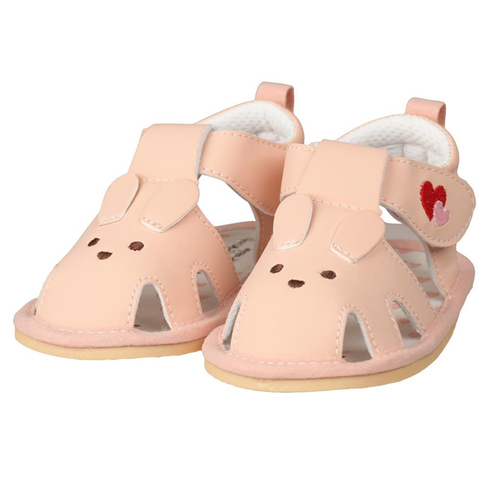 akachan honpo - 學步涼鞋-動物-粉紅色
