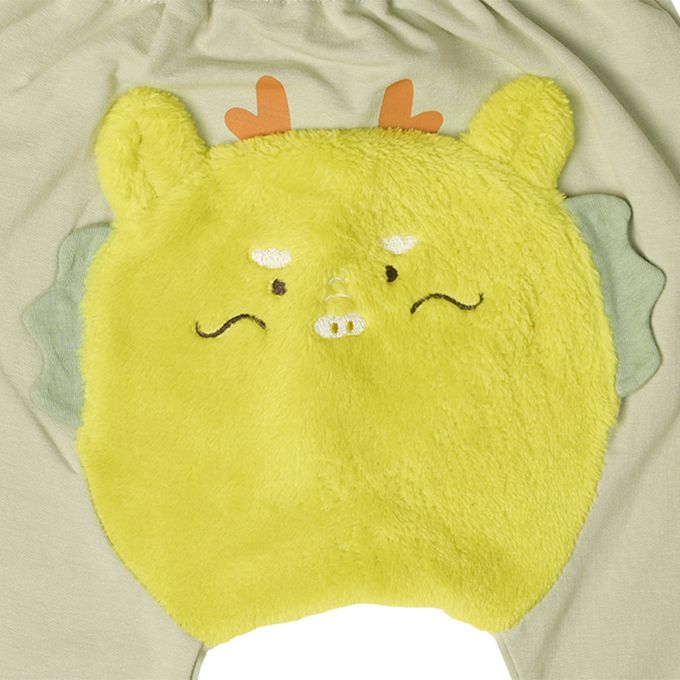 akachan honpo - 造型屁屁褲-刷毛 動物-綠色