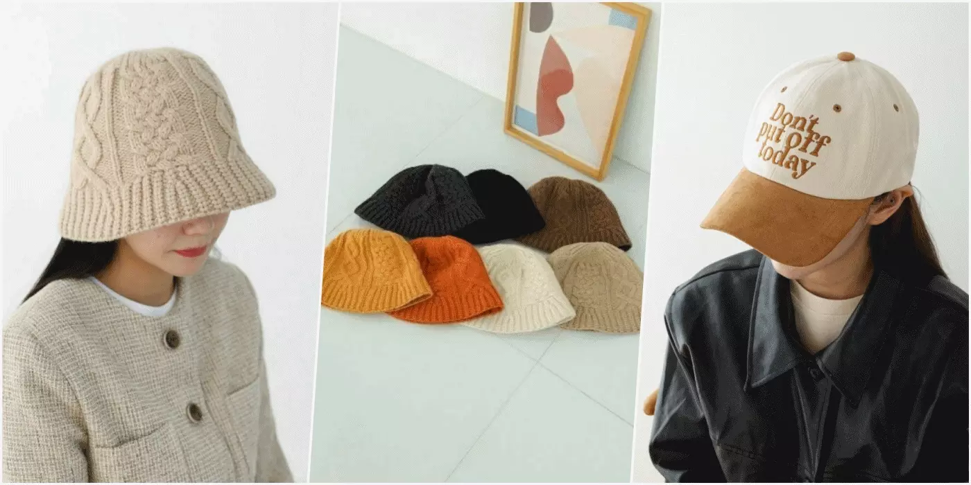 韓國配件連線 - 冬季混羊毛貝雷帽-象牙白 (FREE)