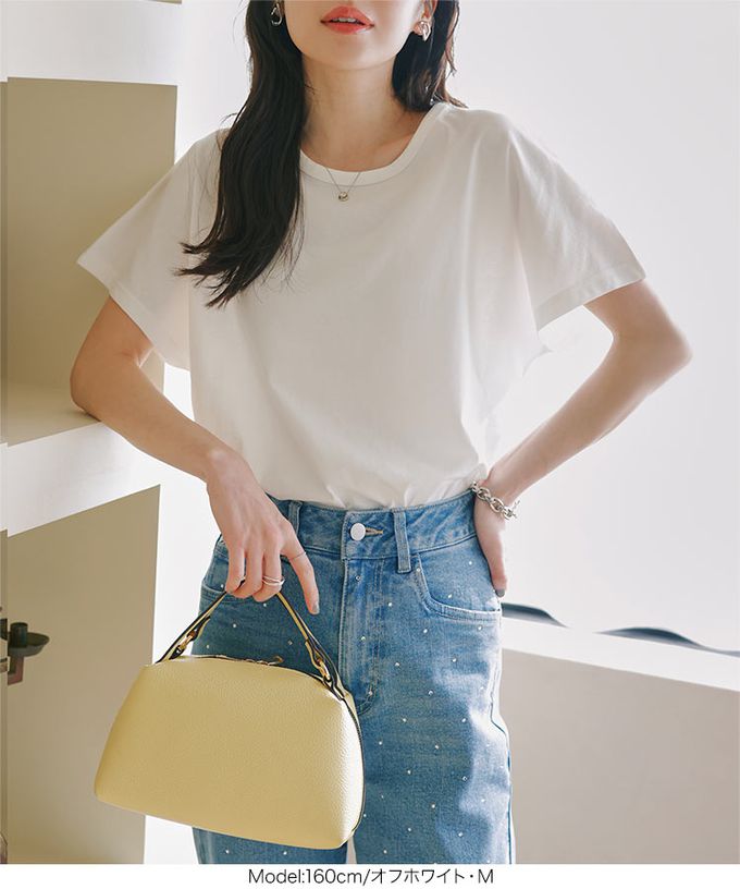 日本 Kobe Lettuce - 經典定番 純棉圓領短袖上衣-淺灰