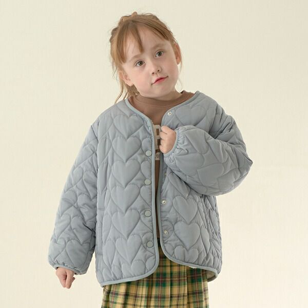 日本 Lycee mine - 夢幻少女造型絎縫鋪棉外套-花朵-粉紅