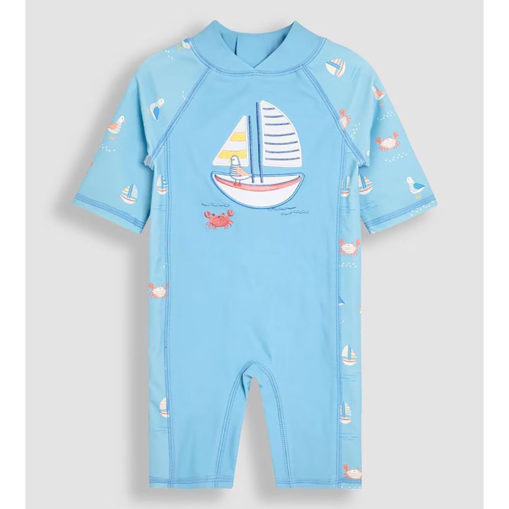 嬰幼兒/兒童連身式防曬泳裝-帆船