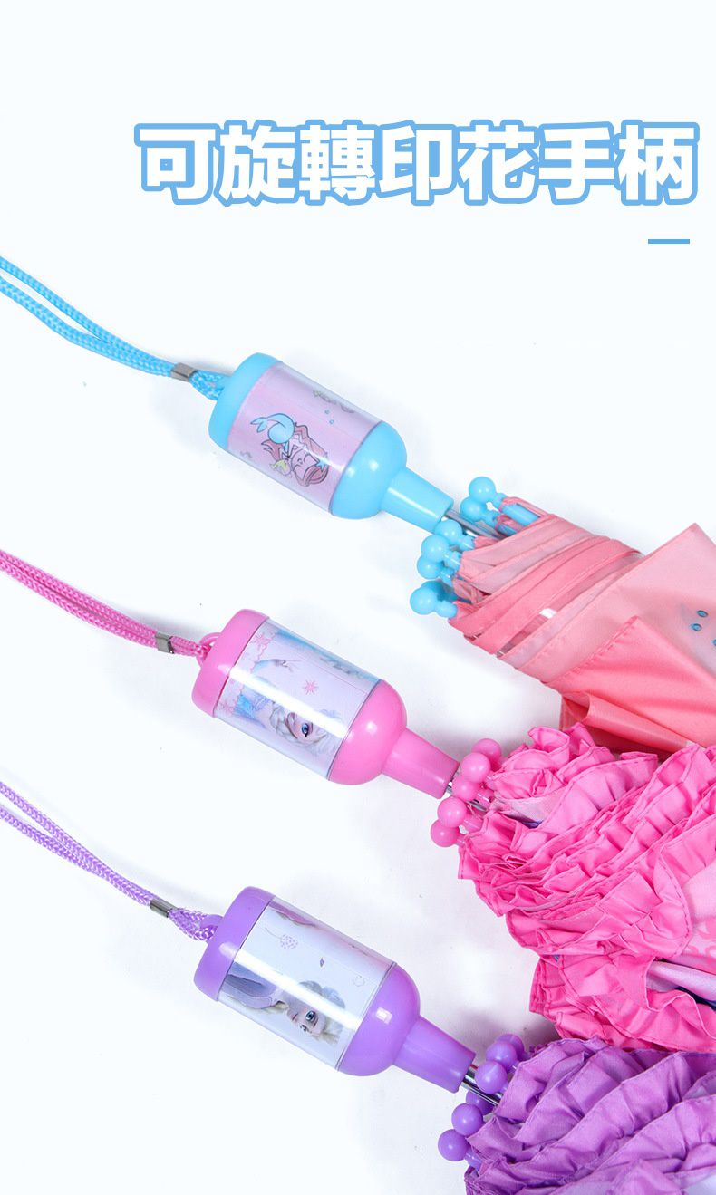 透視窗立體造型手動雨傘-卡通人物米奇-紅+黑