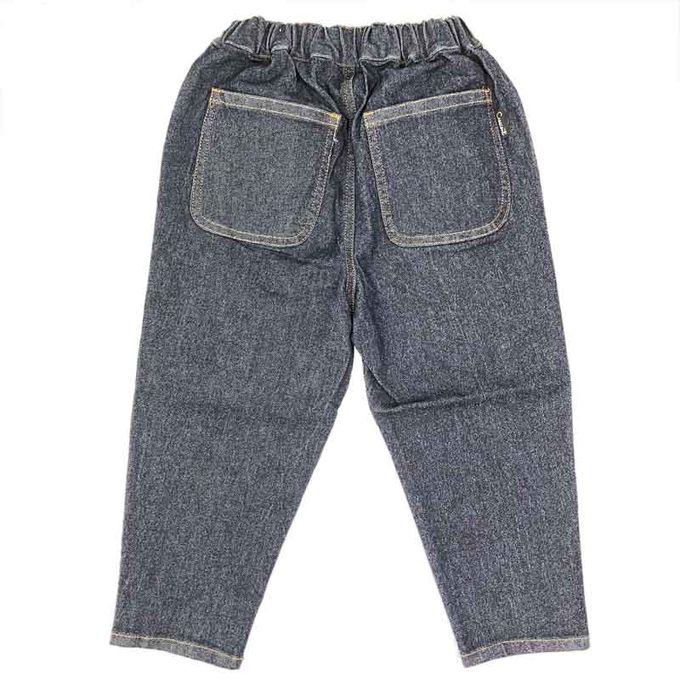 akachan honpo - 寬版錐形褲-深藍色