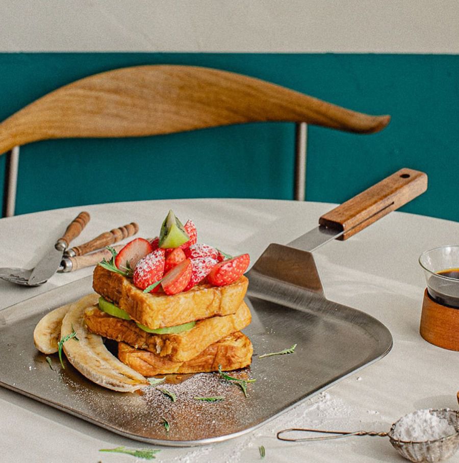 韓國 Dr.HOWS - WARM WOOD 不鏽鋼方形煎盤 (29cm)