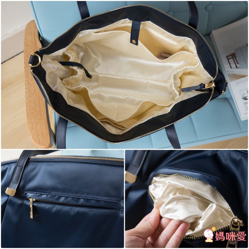 HARUhonpo 小晴天本舖 - Harulez 日本設計師の聯名款-Tote微金質感托特包-土星藍