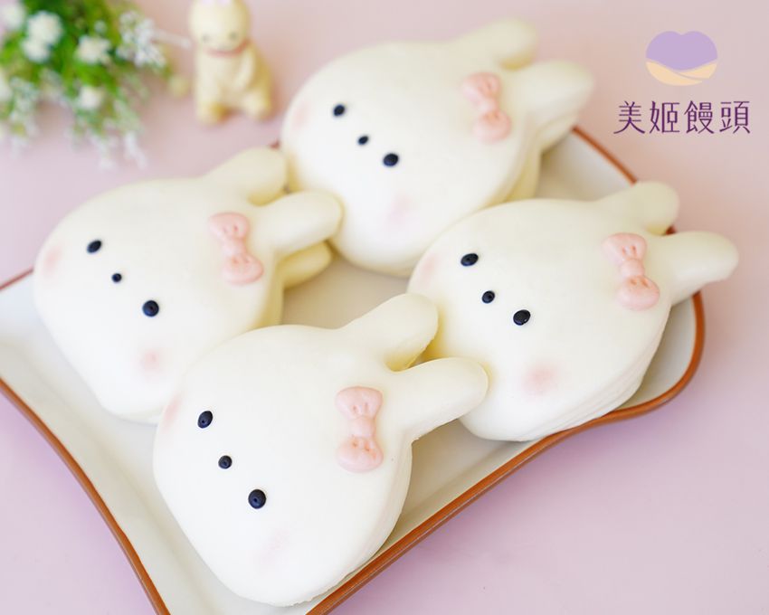 美姬饅頭 - 小兔兔鮮乳造型刈包-40g
