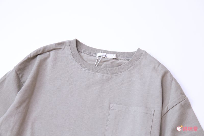 日本 PAIRMANON - 透氣二重紗 簡約薄長袖洋裝-孩子-洋紅