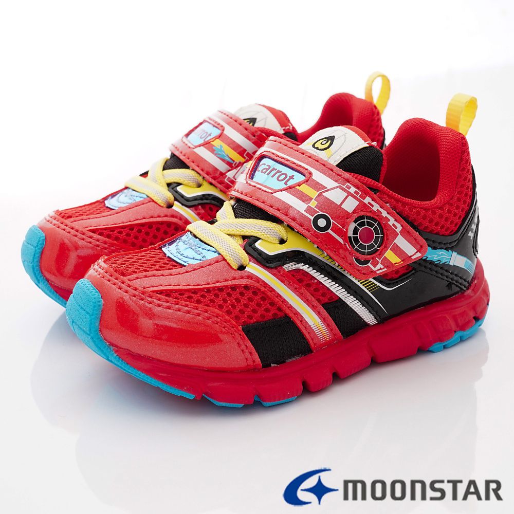 Moonstar日本月星 - 高機能寬楦鞋款(中小童段)-紅