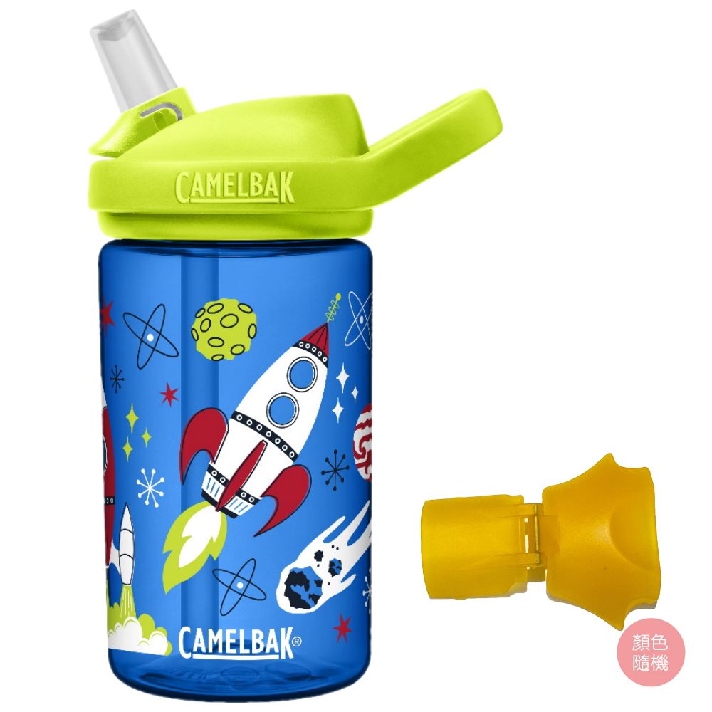 CamelBak - 【贈防塵蓋】EDDY+ 兒童吸管運動水瓶-飛天火箭 (400ml)-156g