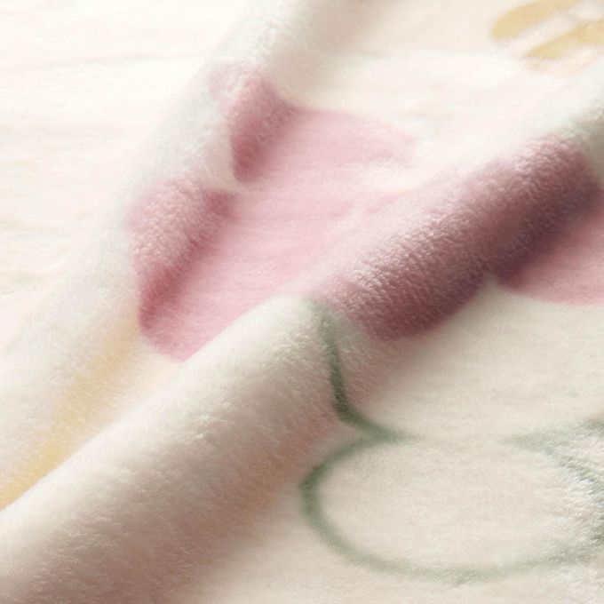 日本千趣會 - 迪士尼印花 極柔軟保暖毛毯/蓋毯-大小米奇-蜜桃粉