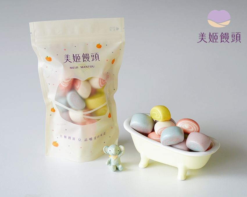 美姬饅頭 - 糖果造型無糖蔬果小饅頭 (一袋)-180g