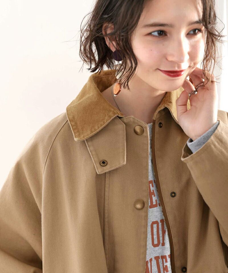 日本 Classical Elf - 工作服風挺版立領夾克-卡其