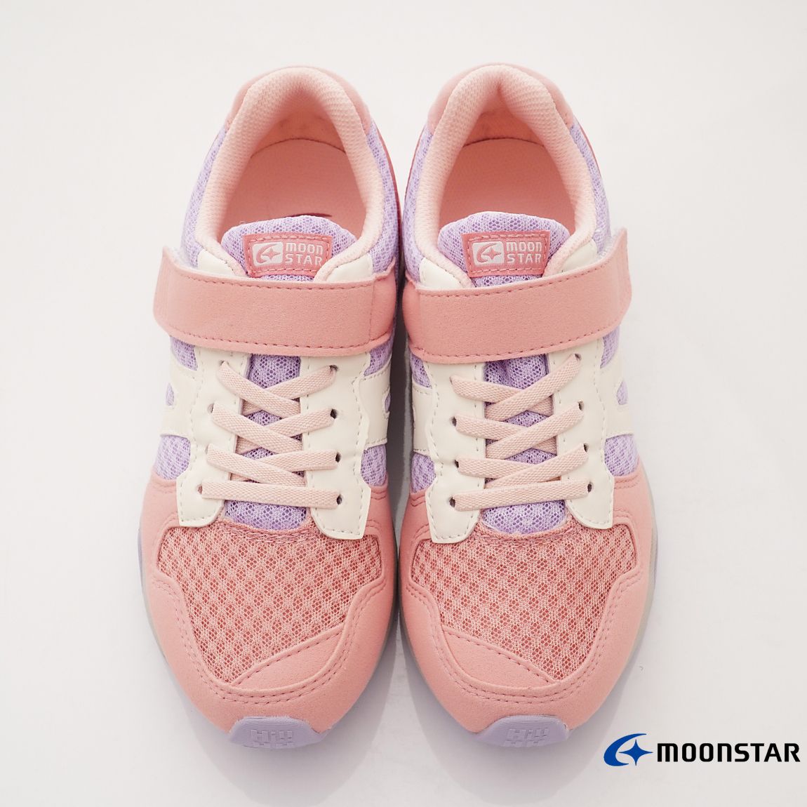 Moonstar日本月星 - 頂級HI系列穩健運動款(中大童段)-運動鞋-紫/粉