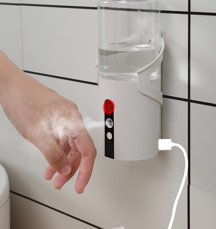 避免接觸傳染！全自動感應式 酒精消毒機，回家立刻消毒