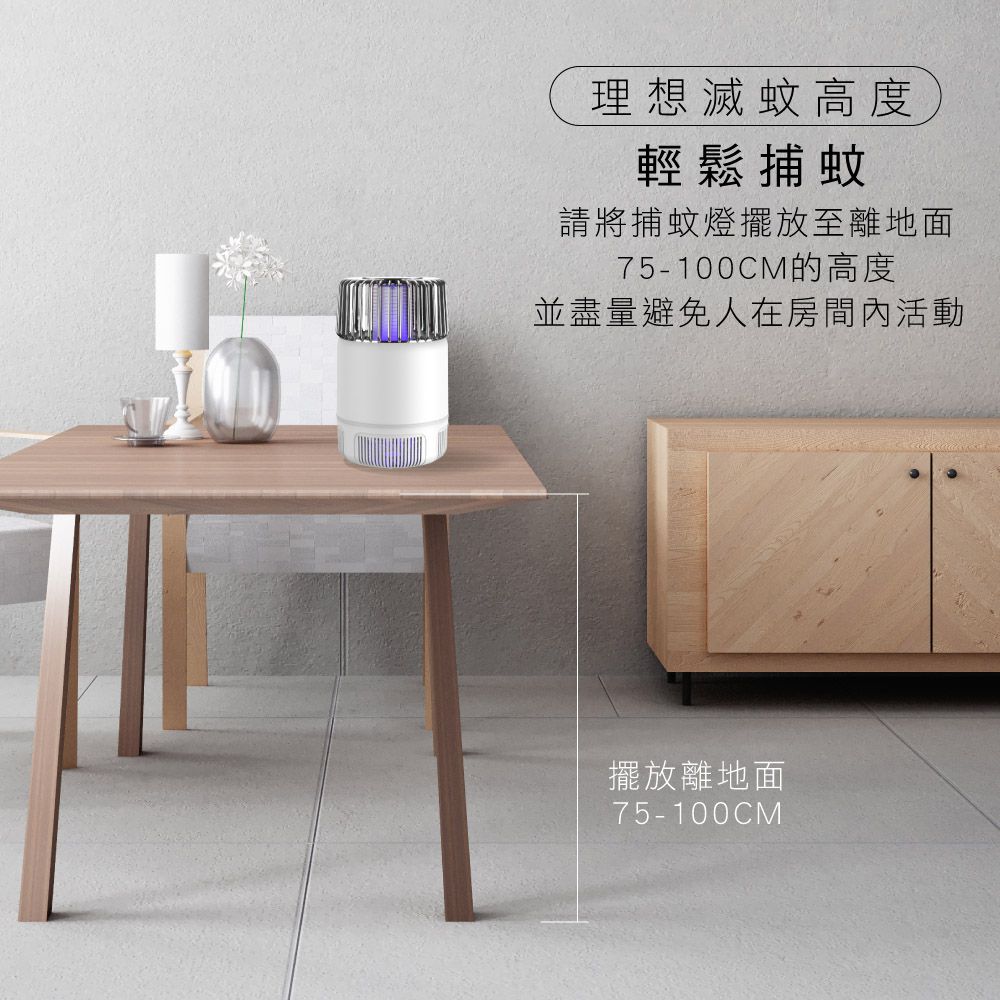 KINYO - USB吸入電擊雙效捕蚊燈-KL5837