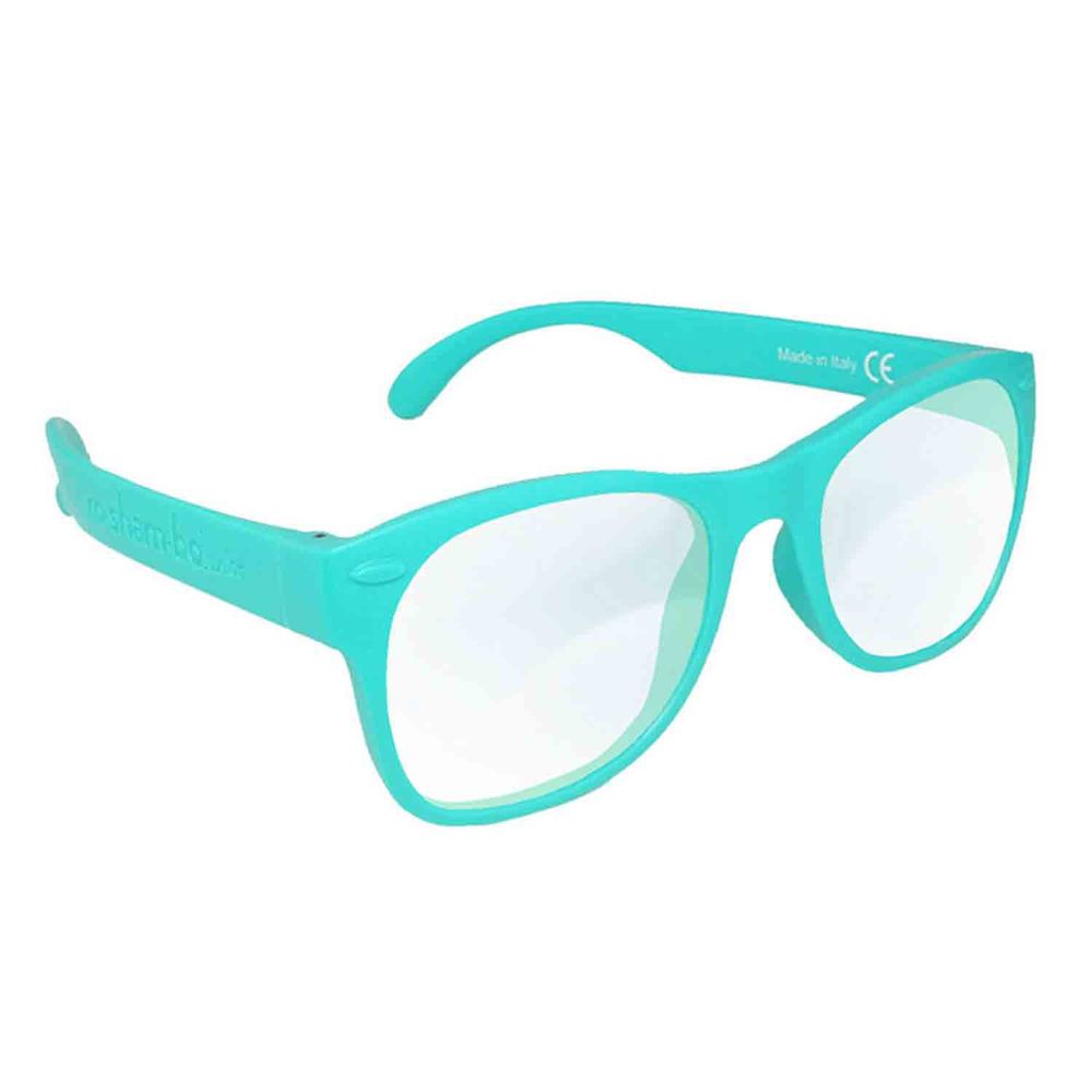 美國 Roshambo - Roshambo繽紛視界 抗藍光眼鏡-兒童款-湖水綠-藍光片 (5-12Y)